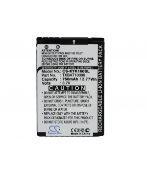 3.7V 0.75Ah Li-ion batterie für Kyocera Candid KX16