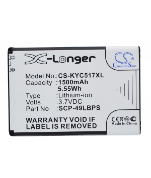 3.7V 1.5Ah Li-ion batterie für Kyocera C5155