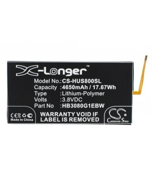 Batería 3.8V 4.65Ah LiPo para Huawei MediaPad T1 9.6