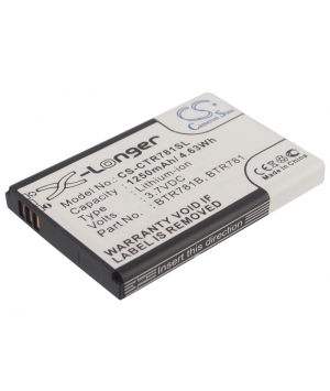 3.7V 1.25Ah Li-ion battery for Casio C781