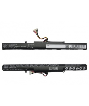 Batteria 14.4V 2.2Ah Li-ione A41-X550E per Asus X53V