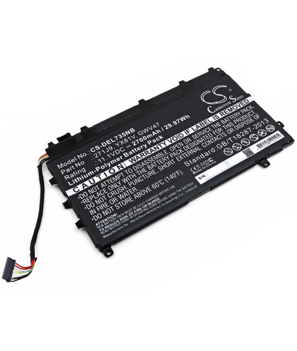 11 1v 2 7ah Li Polymer Battery For Dell Latitude 13 7000 Batteries4pro