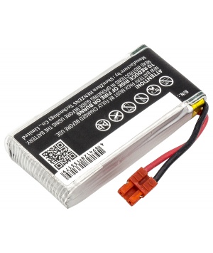 Batteria al litio 3.7V 1.2Ah Li-Po