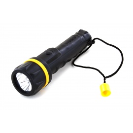 3 Led 2xAA protection rubber flashlight