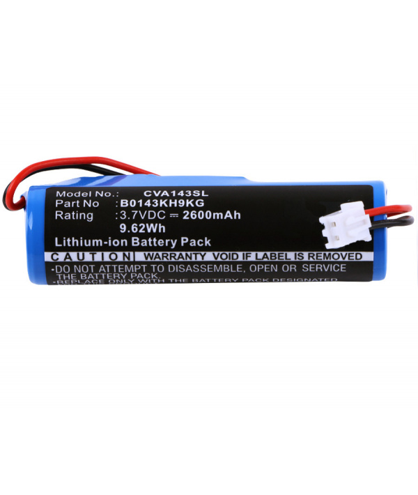 Batterie 3.7V 2.6Ah Li-ion B0143KH9KG pour Croove Voice Amplifier