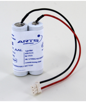 Akku 800mAh 2VSTAA BAES 806312 NiCd 2,4V