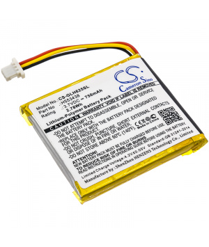 Battery 3.7V 750mAh LiPo for smartwatch GLOBALSAT GH625XT