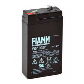 Plomo 6V 3.8Ah FG10381 Fiamm batería