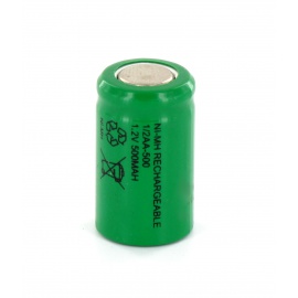 Accu 1/2AA 1.2V 500mAh NiMh 1/2AA-500 - Schweißhülsen