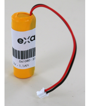 Batería de 1.2V 1.1Ah NiMh 061080 para BAES y SATI Connected Legrand