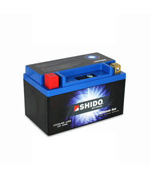Batterie moto LiFePO4 12.8V 7.5AhAh Shido 51913 Li-Ion