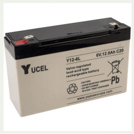 Batterie plomb 6V 12Ah Yuasa Y12-6L