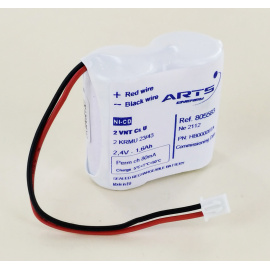2.4V 1.6Ah NiCd Battery for Baes Ura 111901, Legrand 62525