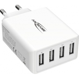 Cargador USB de 4 puertos 6A 30W Max Home Charger HC430