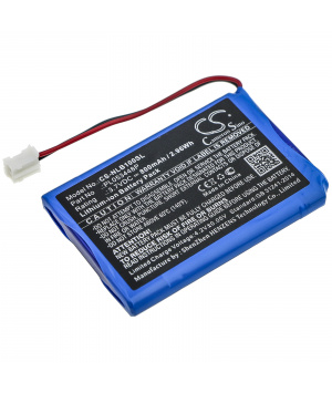 Batería de iones de litio de 3.7V 800mAh para INTERCOM NOLAN N-Com B901R