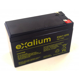 Batterie plomb 12V 6Ah Exalium (151x51x94) F1- F2+ (EXA1224W) - Vlad