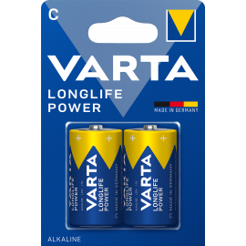 Pilas alcalinas LR14 Pack de 2 Longlife Power Varta