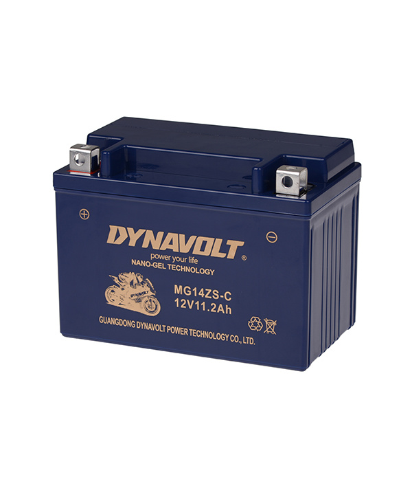 Inicio de la batería Moto plomo nano gel 12V 12Ah impermeable MG14B-4-C  Dynavolt