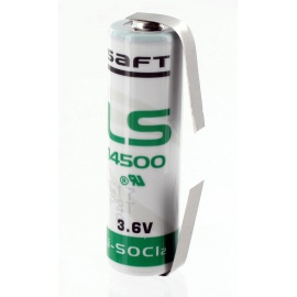 Batteria al litio Saft 3.6 v LS14500 + alette