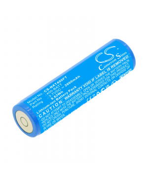 Batería 3.7V 2.6Ah Li-Ion 400-BATT para lámpara BAYCO Nightstick TAC-500