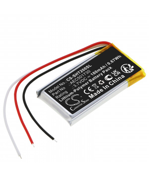 3.7V 180mAh Lipo AEC501730 Batteria per Shure RMCE-BT2 Cavo