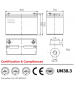 12.8V 100Ah LFP 1280Wh M8 Akku + Bluetooth NPP LFP12.8-100