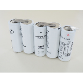 Saft 6V 7Ah battery 5 VTF side side 132665