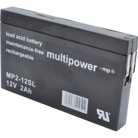 Batería de plomo-ácido 12V 2Ah MP2-12SL Multipower