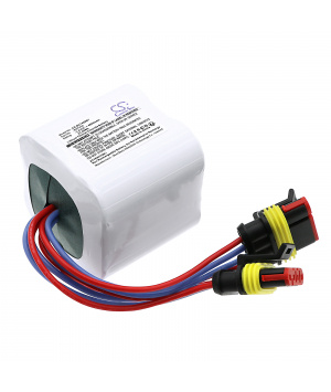 4x 3,6 V 6,5 Ah Lithium BATV30 Batterie für Daitem 408-27D Mermaid
