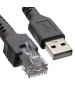 USB/RJ45 Cable Type CBA-U01-S07ZAR for Zebra Symbol Scanners