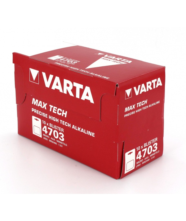 Pile alcaline Varta AAA- LR03 - Longlife Power - 4903 121 428 - blister de  6 + 2 gratuites