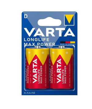 Blister 2 batteries alkaline LR20 Longlife Max Power Varta