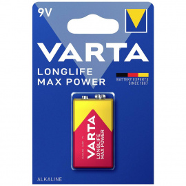 Alkaline Batterie 9V 6LR61 Longlife Max Power Varta