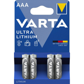 4 batterie AAA 1.5 v al Ultra Lithium Varta