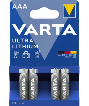 4 batterie AAA 1.5 v al Ultra Lithium Varta