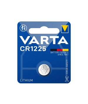 Batteria al litio 3V CR1225 in blister Varta