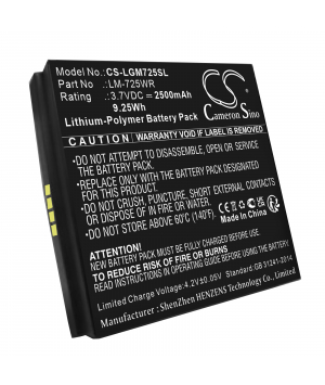 3.7V 2.5Ah LiPo Battery LM-725WR for LG Innotek Mobile Router