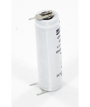 1.2V 700mAh NiCd battery type VRE AAL 700 3 pins