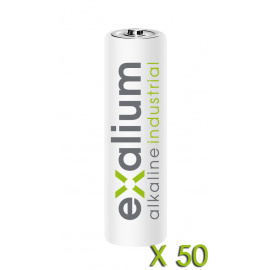 Scatola da 50 batterie alcaline EXALIUM LR06 AA 1.5V