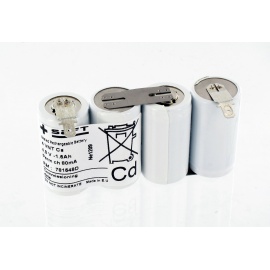 Batterie Saft 4.8V 1.6Ah 4VNTCs 781548