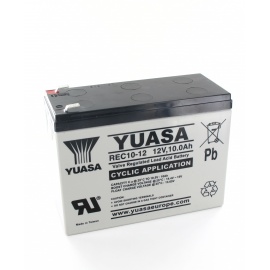 Batteria piombo Yuasa 12V 10Ah REC10-12 applicazione ciclica