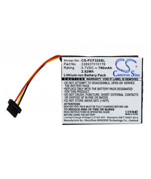 Batería 3.7V 0.79Ah Li-ion para Pioneer AVIC-F320BT