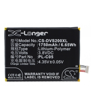 Batteria 3.8V 1.75Ah LiPo per DOOV DOOV S2