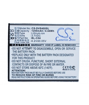 Batterie 3.7V 1.2Ah Li-ion pour DOOV D500